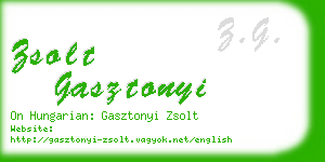 zsolt gasztonyi business card